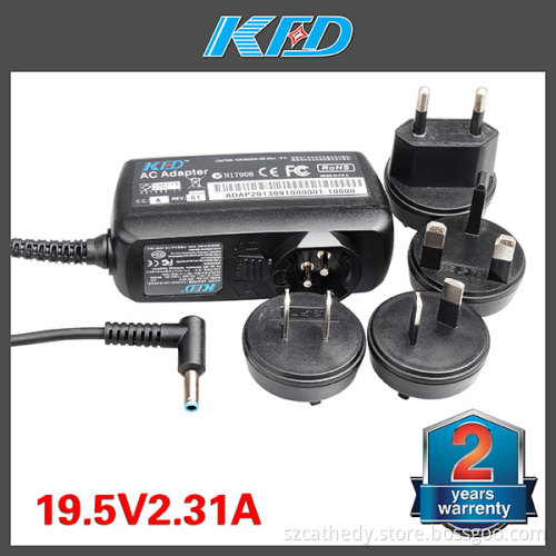 2 Year Warranty Notebook Power Charger for HP 19.5V 2.31A Portable Adapter